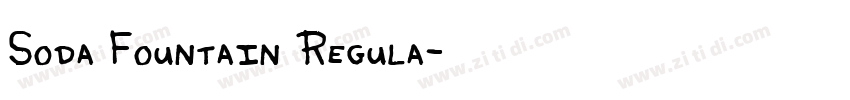 Soda Fountain Regula字体转换